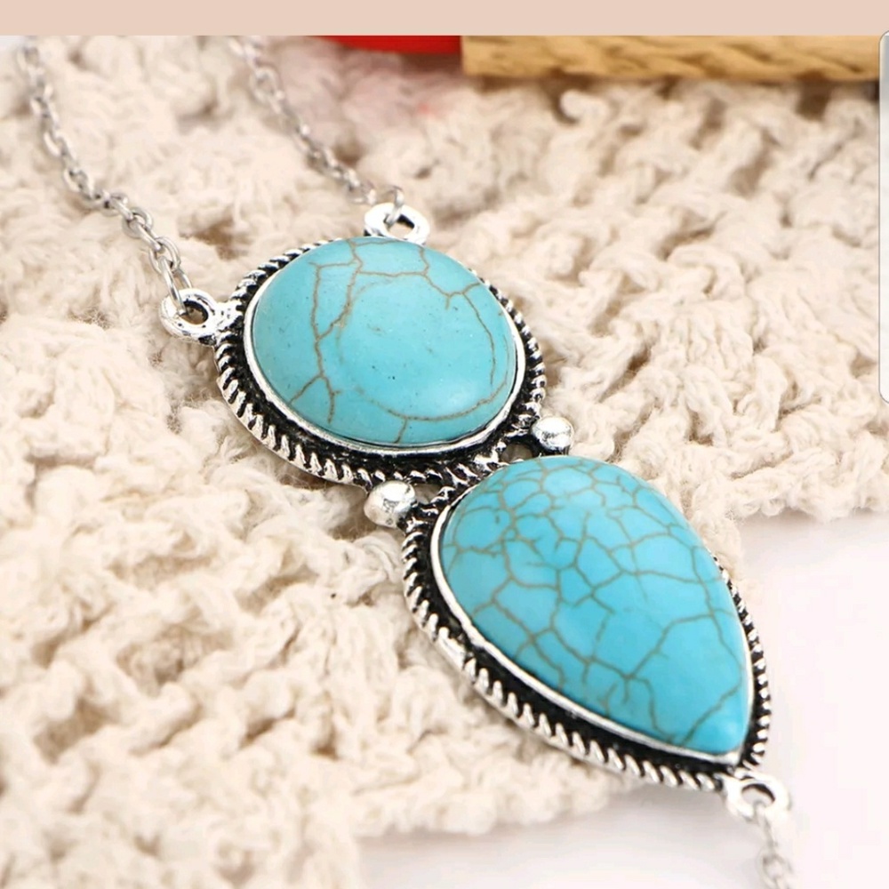 Bohemian Turquoise Wrist Chain - Picture 5 of 7